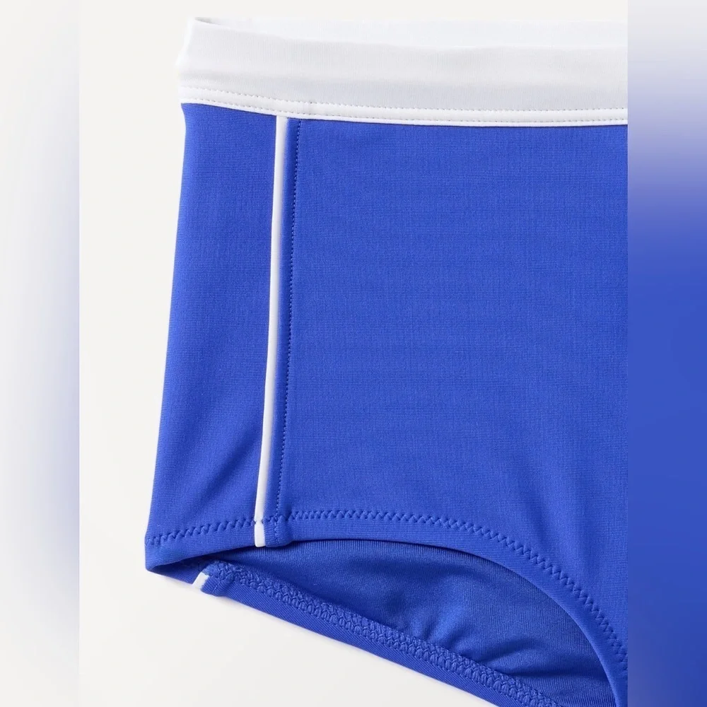 NWT Athleta Girl 2Piece Scoop Cloud Bikini Top & Swim Shortie Sz 14